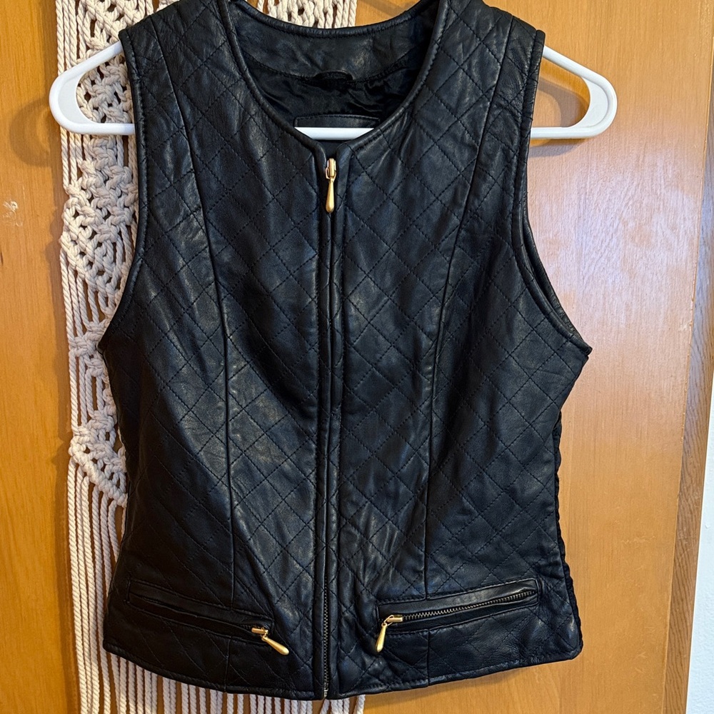 The Limited Black Quilted Vest